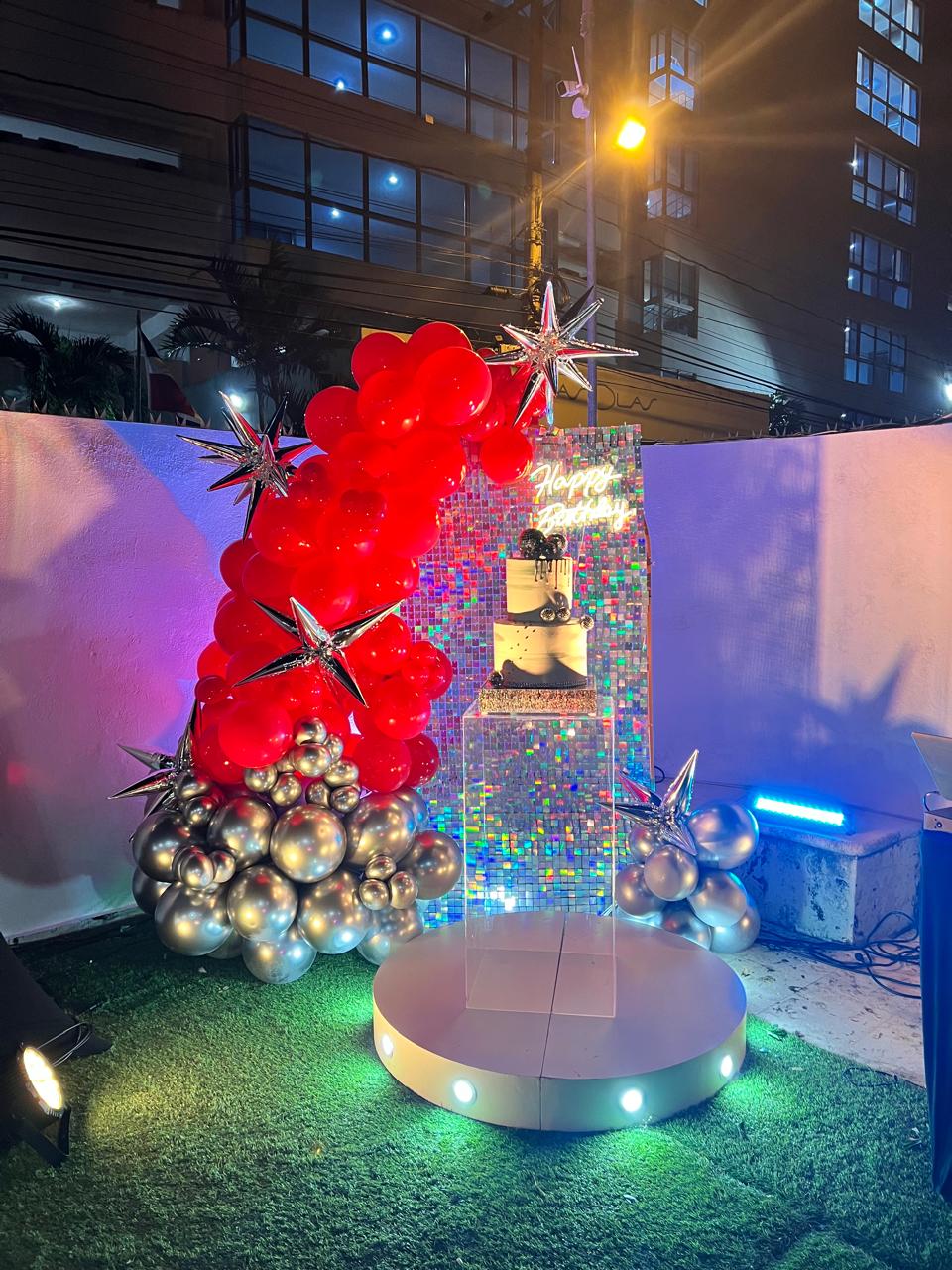 Montaje de cumpleaños TGJ Eventos